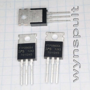 FTP08N06A TO220 неор. 1,6nF 23 mOhm