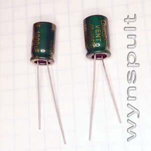 6,3V 1000mF <VENT>  0612  105*C конденсатор електролітичний